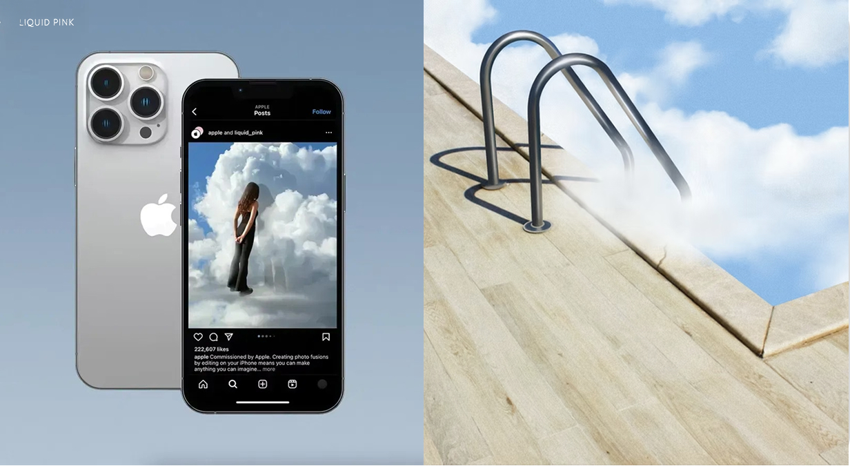 Portfolio website for Liquid Pink creative studio