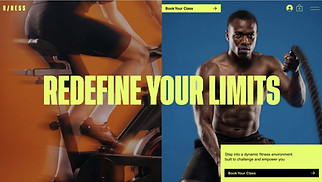 All website templates - Fitness Studio (Bold)
