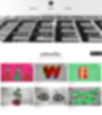 Art portfolio website template for graffiti art