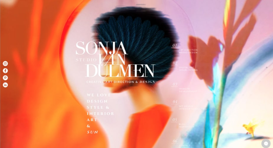 Homepage von Sonja van Duelmen. Erstellt mit dem Website-Baukasten von Wix.