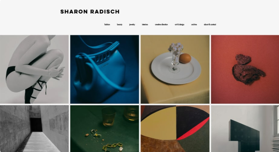 Homepage von Sharon Radisch. Erstellt mit dem Website-Baukasten von Wix.