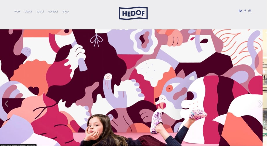 Hedof, criado com o editor de sites Wix.