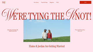 All website templates - Wedding Invitation (Romantic)