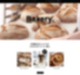 有機小麦100%を使用したパンを販売するベーカリーの飲食店サイト用テンプレート。