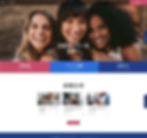 女性のエンパワーメントを提唱する NPO のホームページテンプレート。