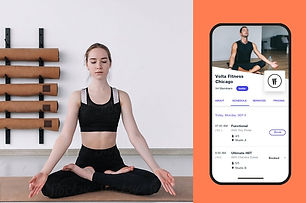 Image of yoga studio website