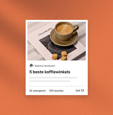 Blogpost over een koffiewinkel