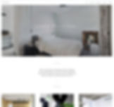 Template Portfolio del sito web di una designer d'interni.