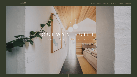 simple architecture website design